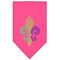 Unconditional Love Mardi Gras Fleur De Lis Rhinestone Bandana Bright Pink Small UN814167